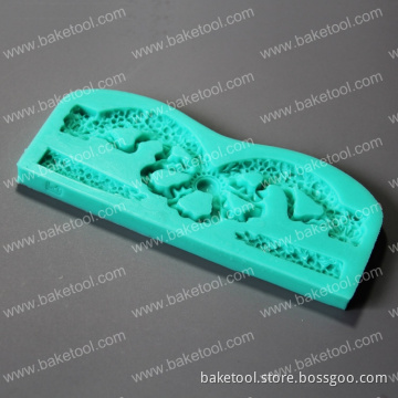 Hign quality Flower veined shape silicone mold fondant decoration for cake decoration